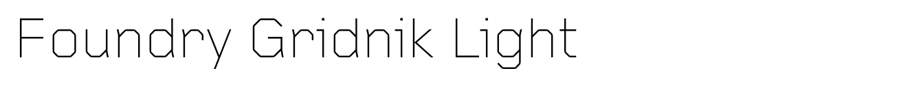 Foundry Gridnik Light